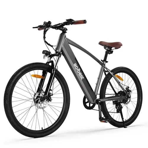 ACTBEST Core Electric Bike for Adults -468Wh Removable Built in Battery, 350W(Peak 500W) Brushless Motor Mountain Ebike, 26X2.1 Tire Step Over Bicycle with 7 Speed, Max 50 Miles, Grey E Bikes
