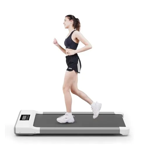 Lacuffy Smart Walking Pad, 2-in-1 Under Desk Treadmill for Home Office, Portable Walking/Jogging Machine with App & Remote Control, Fitness Data Recording